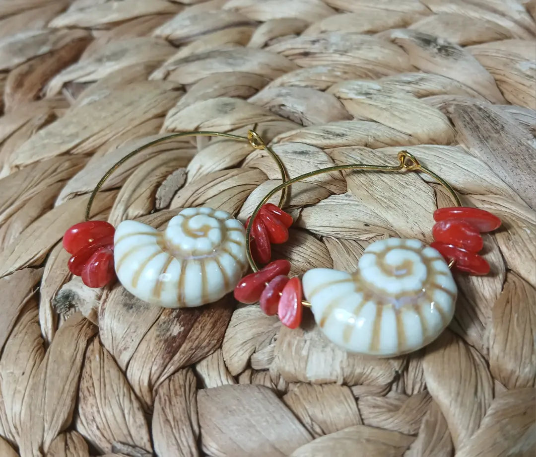 Pendientes caracola